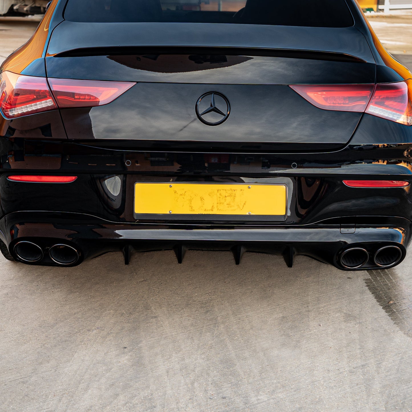 Brabus Style Gloss Black Rear Diffuser & Exhaust Tips for Mercedes Benz W118 CLA 19-Present - Carbon Factory