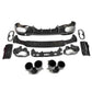 Brabus Style Gloss Black Rear Diffuser & Exhaust Tips for Mercedes Benz W118 CLA 19-Present - Carbon Factory