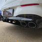 Brabus Style Gloss Black Rear Diffuser & Exhaust Tips for Mercedes Benz W118 CLA 19-Present - Carbon Factory