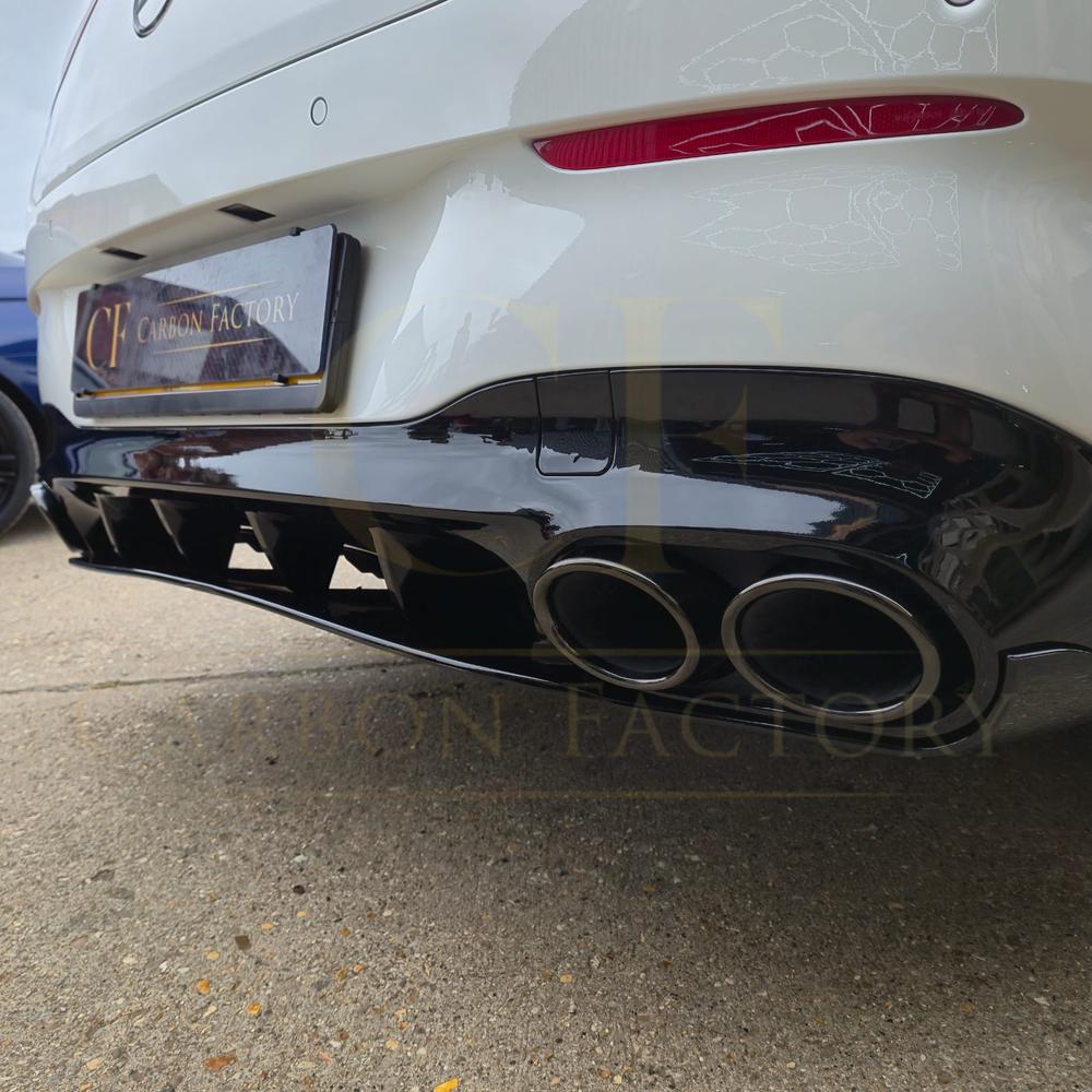 Brabus Style Gloss Black Rear Diffuser & Exhaust Tips for Mercedes Benz W118 CLA 19-Present - Carbon Factory