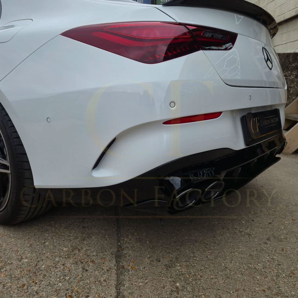 Brabus Style Gloss Black Rear Diffuser & Exhaust Tips for Mercedes Benz W118 CLA 19-Present - Carbon Factory
