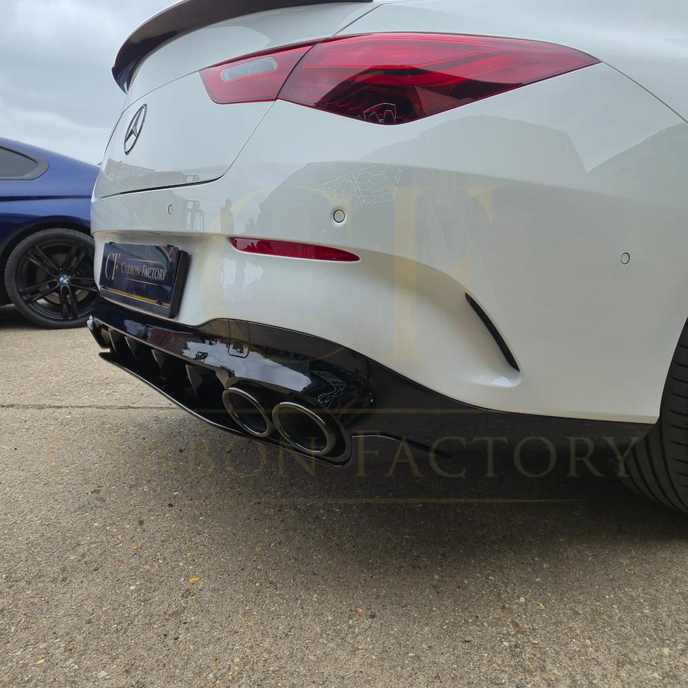 Brabus Style Gloss Black Rear Diffuser & Exhaust Tips for Mercedes Benz W118 CLA 19-Present - Carbon Factory
