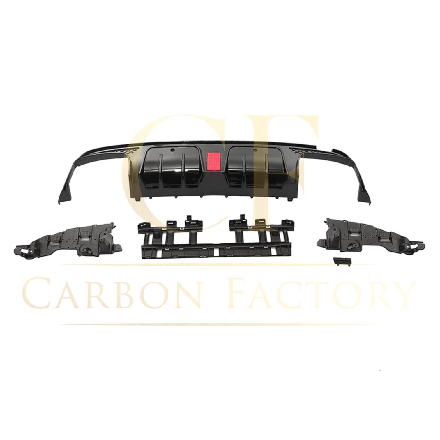 Brabus Style Gloss Black Rear Diffuser & Exhaust Tips for Mercedes Benz W205 C Class & C63 Saloon 15-21 - Carbon Factory