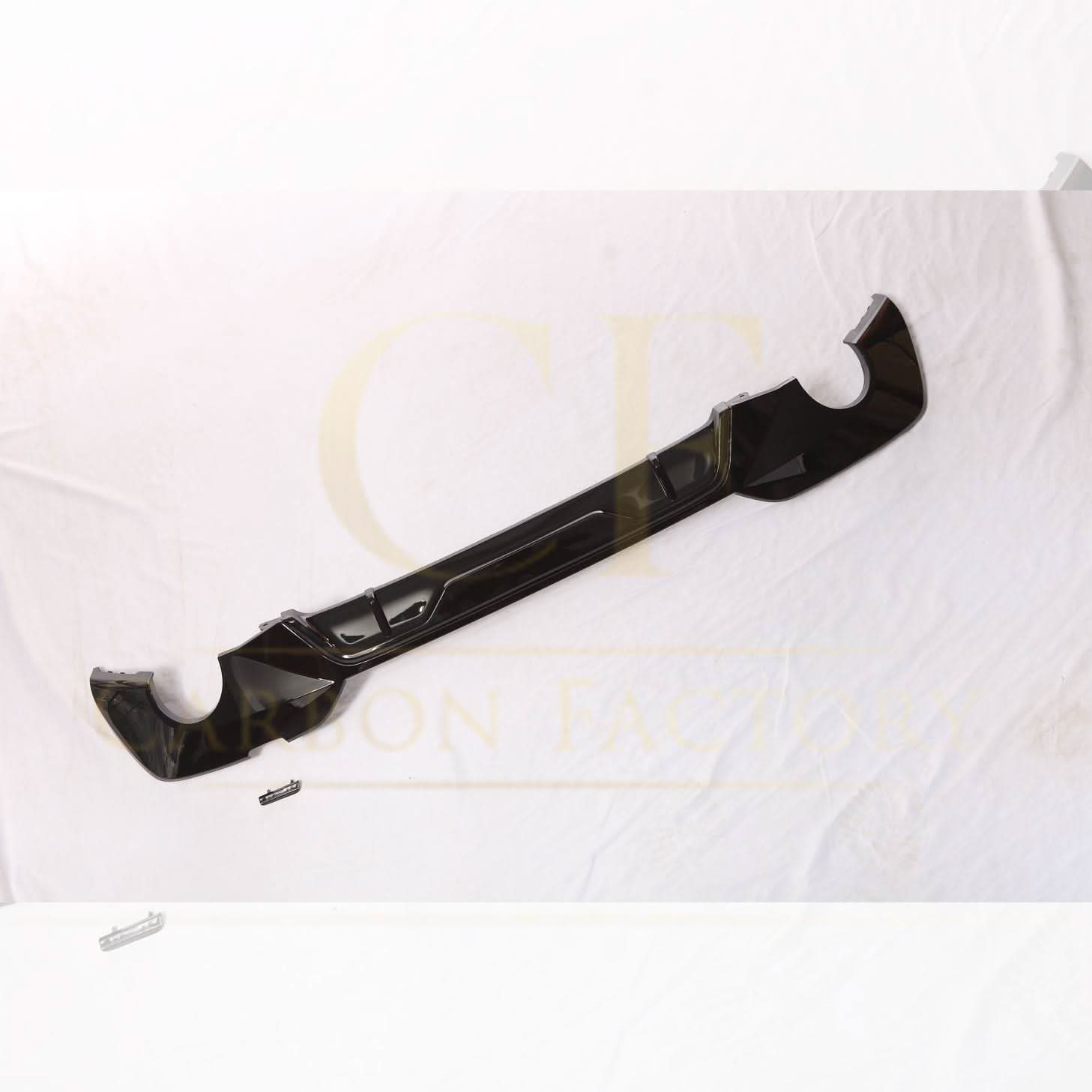 CF Style Gloss Black Rear Diffuser Quad Exhaust for BMW 3 Series G20 G21 Pre-LCI 19-22 - Carbon Factory