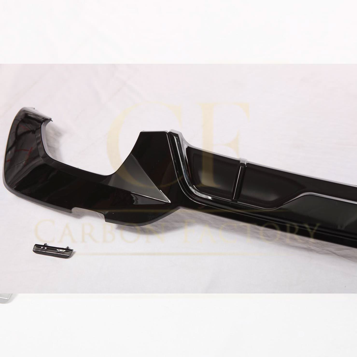 CF Style Gloss Black Rear Diffuser Quad Exhaust for BMW 3 Series G20 G21 Pre-LCI 19-22 - Carbon Factory
