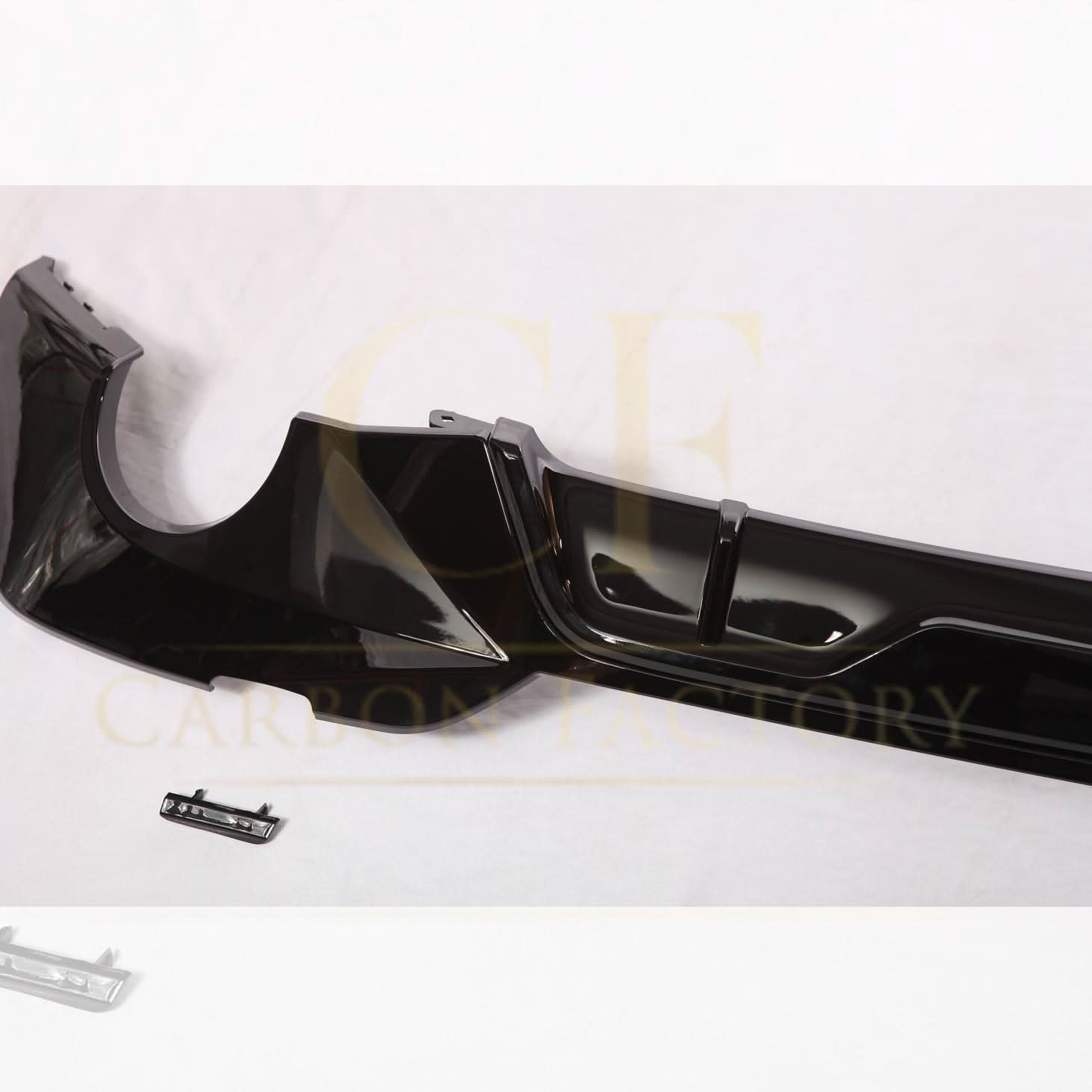 CF Style Gloss Black Rear Diffuser Quad Exhaust for BMW 3 Series G20 G21 Pre-LCI 19-22 - Carbon Factory