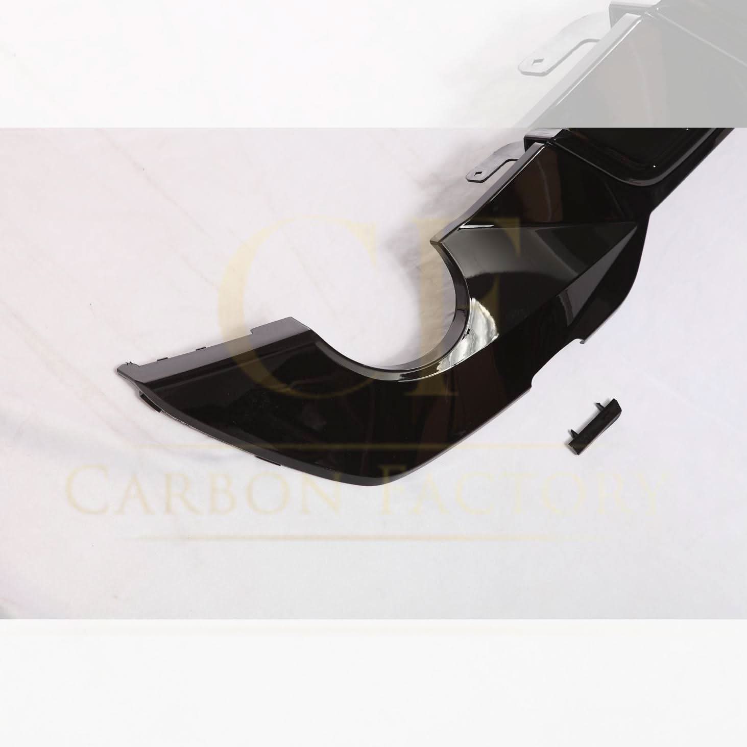 CF Style Gloss Black Rear Diffuser Quad Exhaust for BMW 3 Series G20 G21 Pre-LCI 19-22 - Carbon Factory