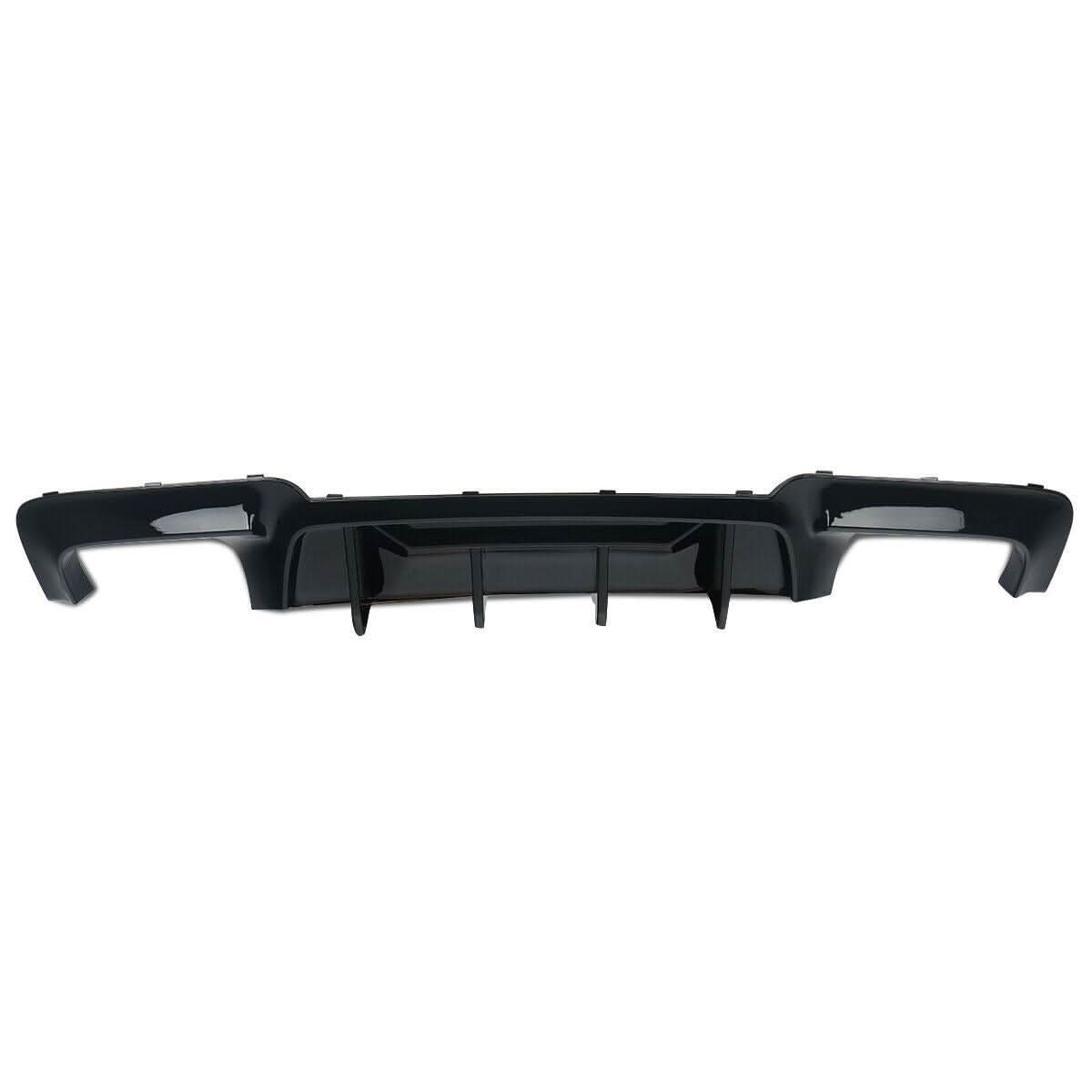 Competition Style Gloss Black Rear Diffuser Quad Exhaust for BMW F10 5 Series 10-17 - Carbon Factory