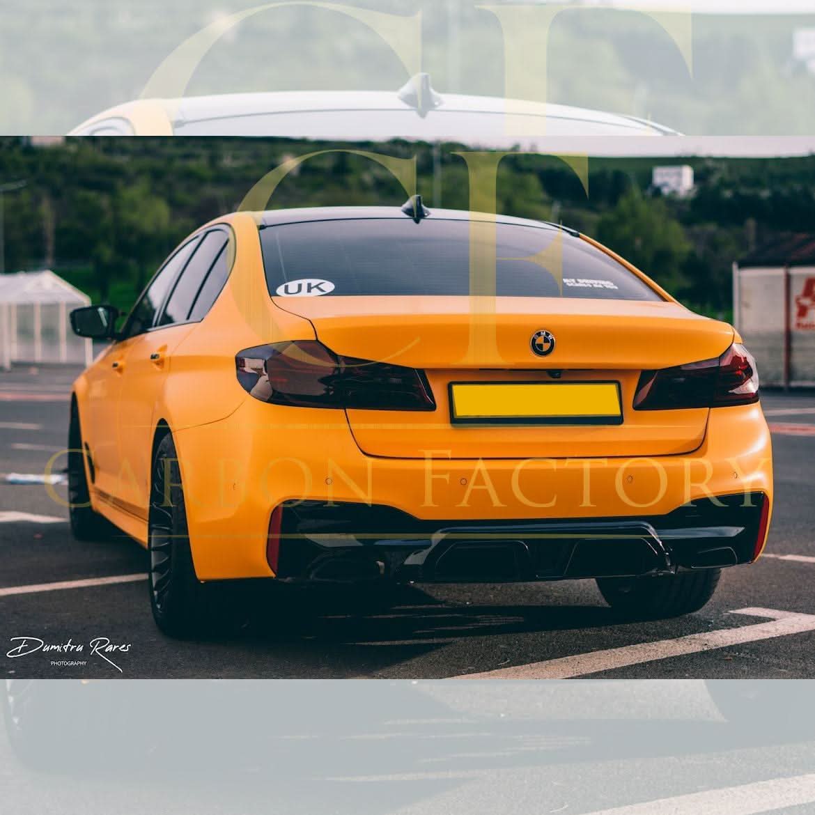 CS Style Gloss Black Rear Diffuser for BMW G30 G31 5 Series M Sport 17-24 - Carbon Factory