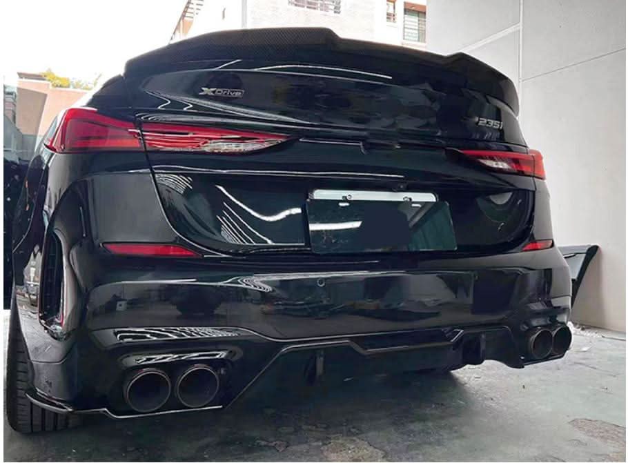 DK2 Style Gloss Black Rear Diffuser for BMW F44 2 Series 21-Present - Carbon Factory