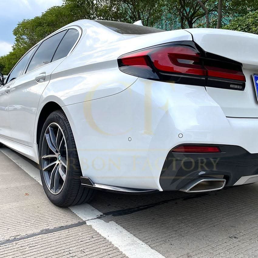 Gloss Black Rear Bumper Spats for BMW G30 G31 5 Series M Sport 17-24 - Carbon Factory