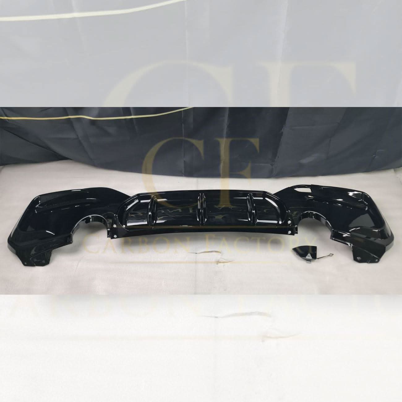 Gloss Black Rear Diffuser Dual Exhaust for BMW F20 1 Series LCI 15-19 - Carbon Factory