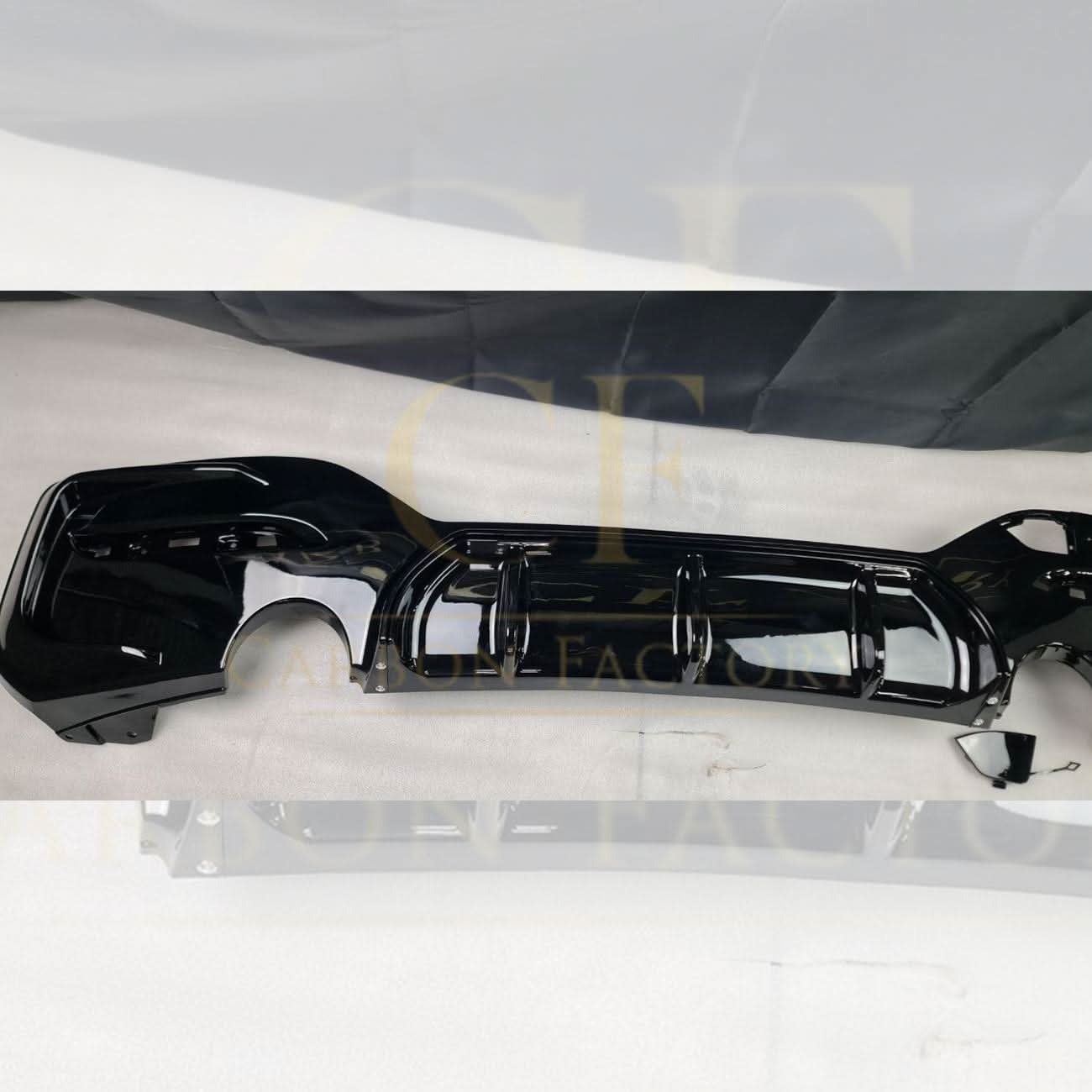 Gloss Black Rear Diffuser Dual Exhaust for BMW F20 1 Series LCI 15-19 - Carbon Factory