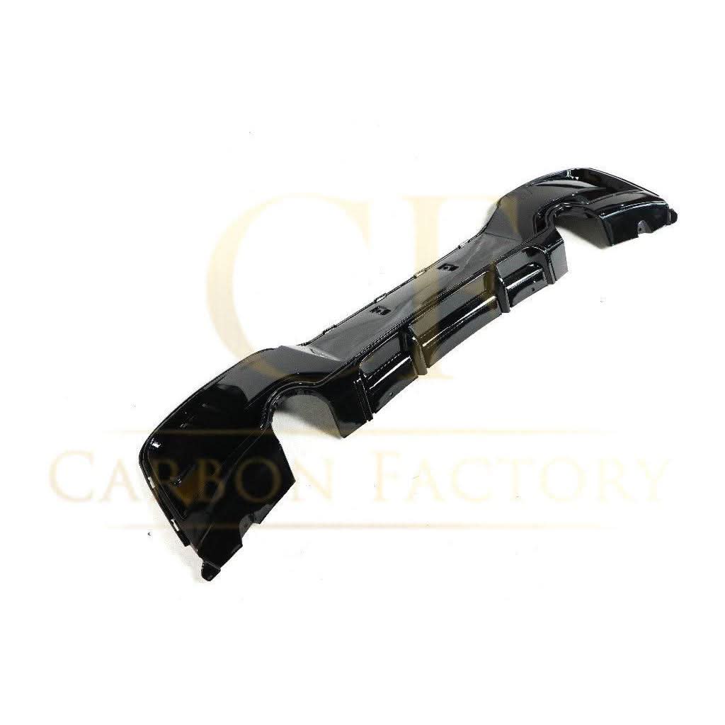 Gloss Black Rear Diffuser Dual Exhaust for BMW F20 1 Series Pre-LCI 12-14 - Carbon Factory