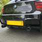 Gloss Black Rear Diffuser Dual Exhaust for BMW F20 1 Series Pre-LCI 12-14 - Carbon Factory