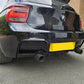 Gloss Black Rear Diffuser Dual Exhaust for BMW F20 1 Series Pre-LCI 12-14 - Carbon Factory