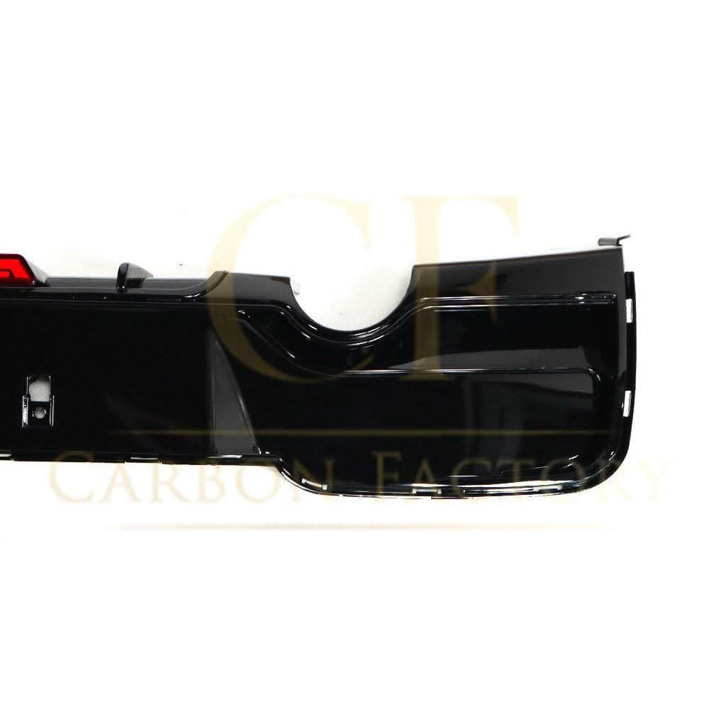 Gloss Black Rear Diffuser Dual Exhaust with LED for BMW F20 1 Series Pre-LCI 12-14 - Carbon Factory