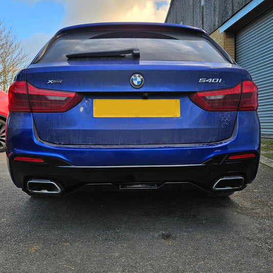 Gloss Black Rear Diffuser for BMW G30 G31 5 Series M Sport 540 550 17-24 - Carbon Factory