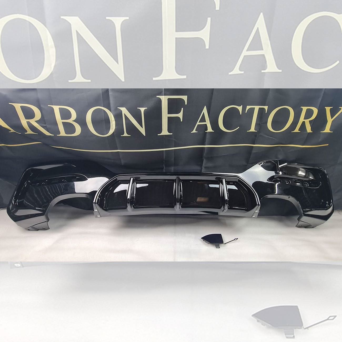 Gloss Black Rear Diffuser Quad Exhaust for BMW F20 1 Series LCI 15-19 - Carbon Factory