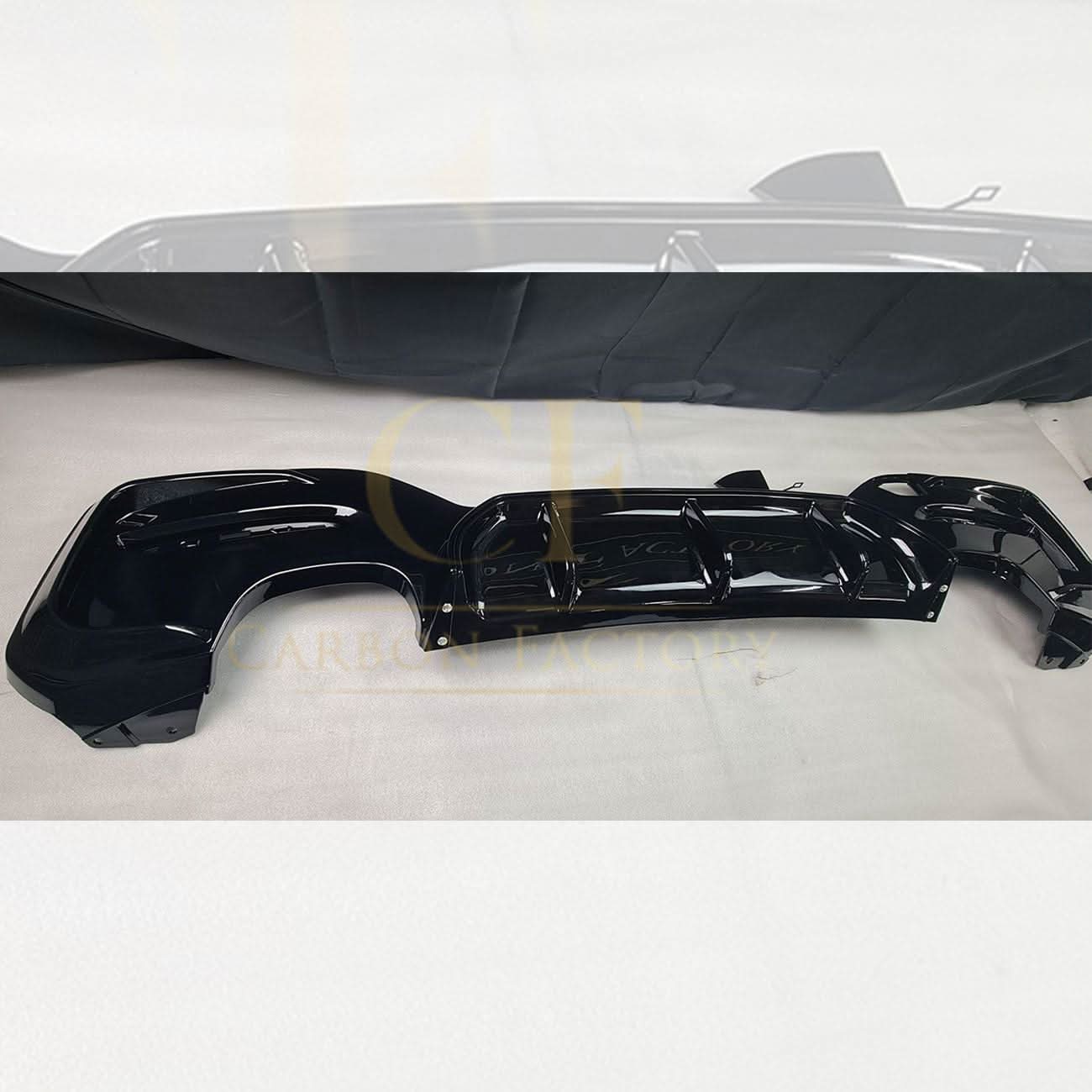 Gloss Black Rear Diffuser Quad Exhaust for BMW F20 1 Series LCI 15-19 - Carbon Factory