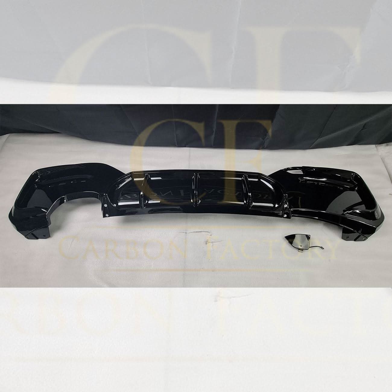 Gloss Black Rear Diffuser Twin Exhaust for BMW F20 1 Series LCI 15-19 - Carbon Factory