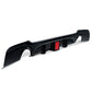 LED Style Gloss Black Rear Diffuser Dual Exhaust for BMW E90 E91 3 Series 05-13 - Carbon Factory
