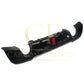 LED Style Gloss Black Rear Diffuser Dual Exhaust for BMW E90 E91 3 Series 05-13 - Carbon Factory