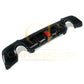 LED Style Gloss Black Rear Diffuser Dual Exhaust for BMW E90 E91 3 Series 05-13 - Carbon Factory