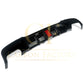 LED Style Gloss Black Rear Diffuser Quad Exhaust for BMW E90 E91 3 Series 05-13 - Carbon Factory