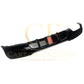 LED Style Gloss Black Rear Diffuser Twin Exhaust for BMW E90 E91 3 Series 05-13 - Carbon Factory