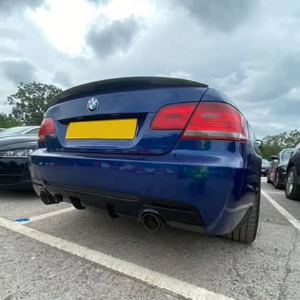MP Style Gloss Black Rear Diffuser Dual Exhaust for BMW E92 E93 3 Series 05-13 - Carbon Factory