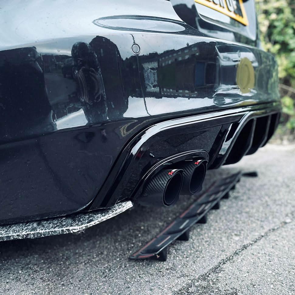 MP Style Gloss Black Rear Diffuser for BMW 1 Series E82 E88 2007-2013 - Carbon Factory