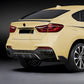 MP Style Gloss Black Rear Diffuser for BMW F16 X6 14-19 - Carbon Factory