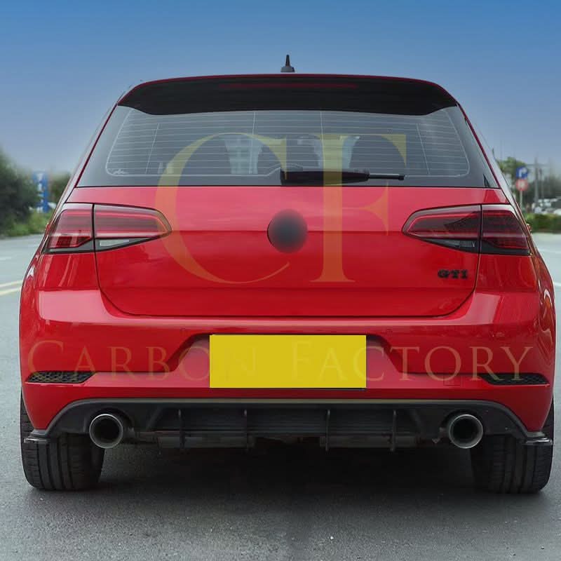 TR Style Gloss Black Rear Diffuser for VW Golf MK7.5 GTI 17-20 - Carbon Factory