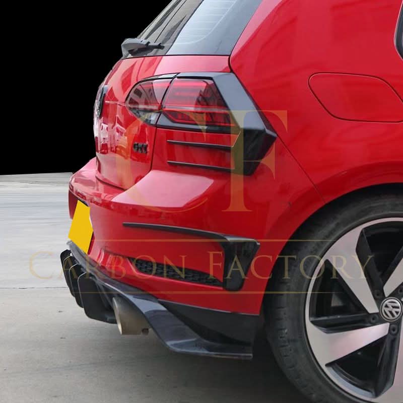 TR Style Gloss Black Rear Diffuser for VW Golf MK7.5 GTI 17-20 - Carbon Factory