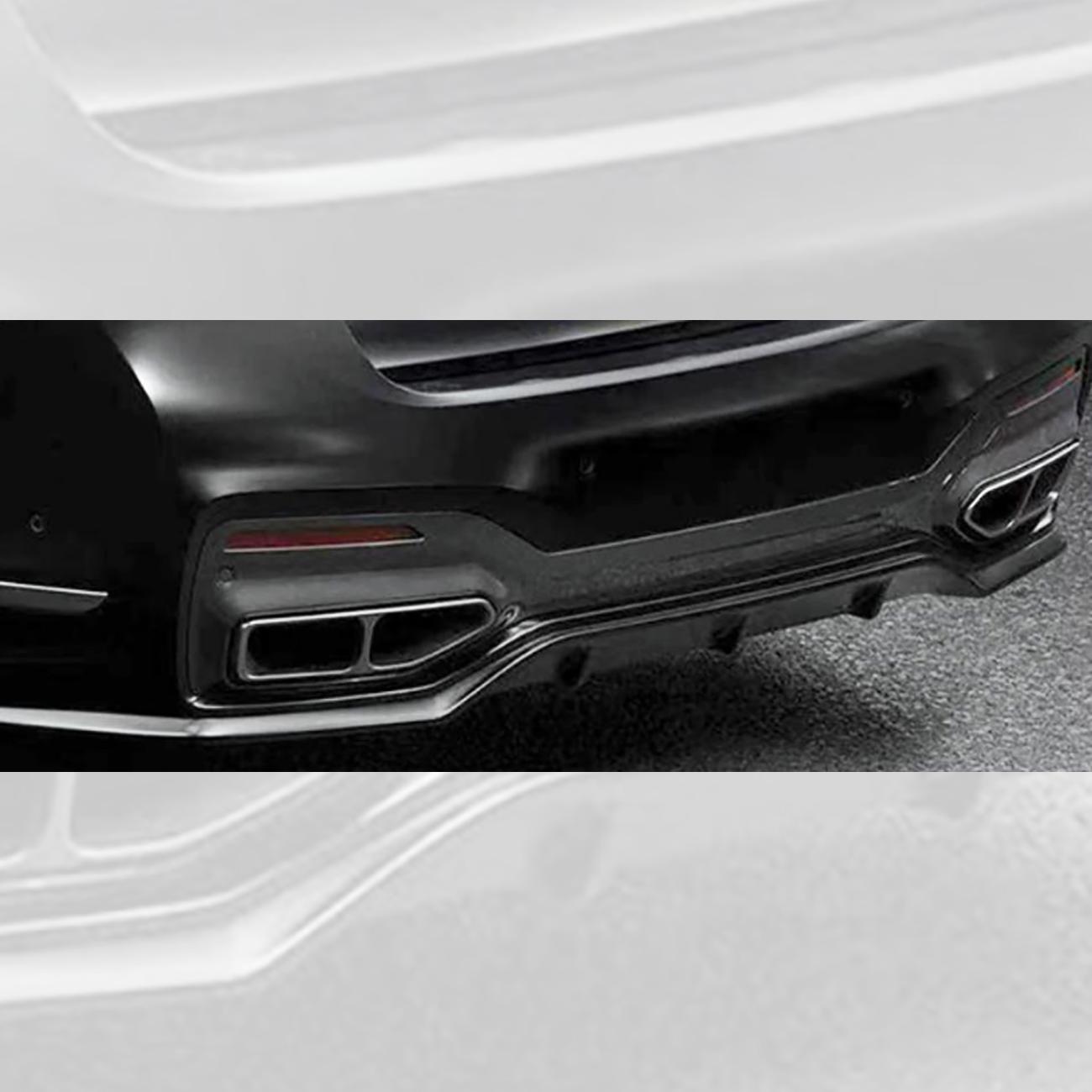 V Style Gloss Black Rear Diffuser for BMW G12 7 Series LCI 20-23 - Carbon Factory
