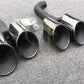 V Style Gloss Black Rear Diffuser with Exhaust Tips for BMW G01 X3 18-21 - Carbon Factory