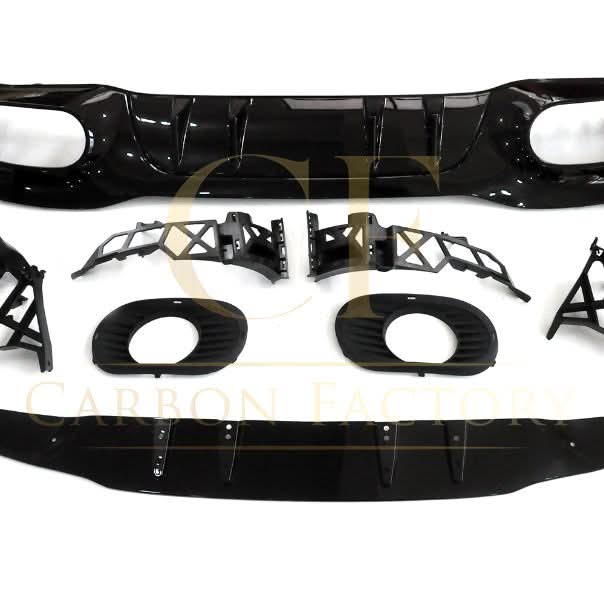 A35 Style Rear Diffuser & Twin Exhaust Tips for Mercedes Benz W177 A Class 18-24 - Carbon Factory