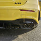 A35 Style Rear Diffuser & Twin Exhaust Tips for Mercedes Benz W177 A Class 18-24 - Carbon Factory