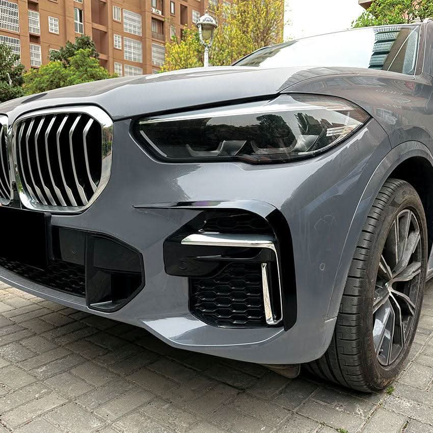 Gloss Black Front Canards for BMW G05 X5 19-25 - Carbon Factory