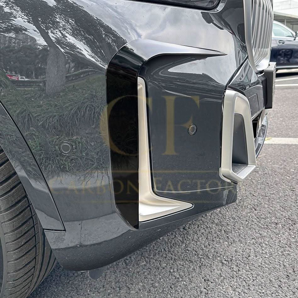 Gloss Black Front Canards for BMW G05 X5 19-25 - Carbon Factory