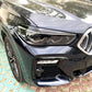 Gloss Black Headlight Trims for BMW G05 X5 G06 X6 19-25 - Carbon Factory