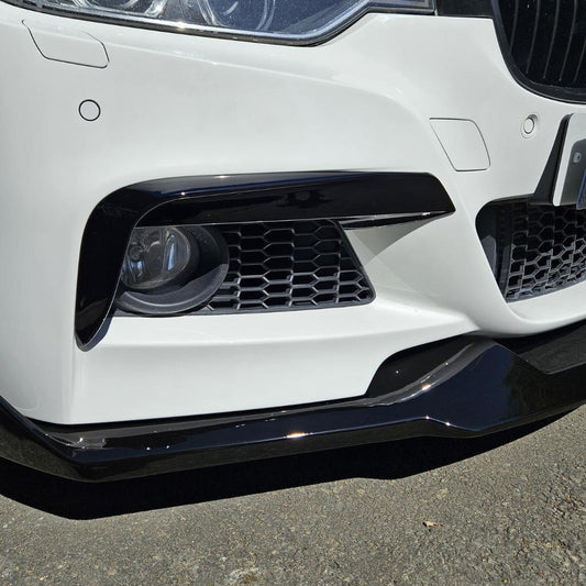 Gloss Black Fog Light Trims for BMW F30 F31 3 Series M Sport 12-19 - Carbon Factory
