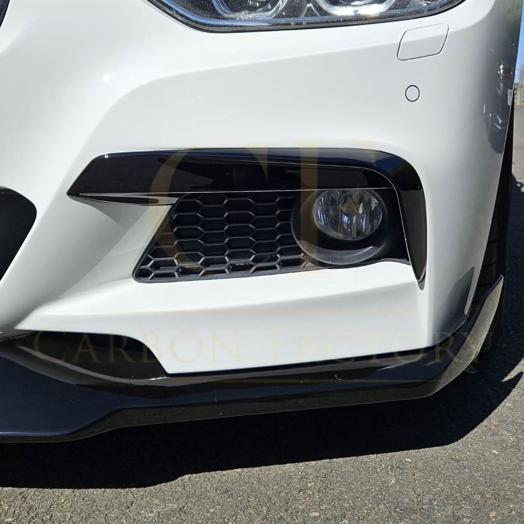 Gloss Black Fog Light Trims for BMW F30 F31 3 Series M Sport 12-19 - Carbon Factory