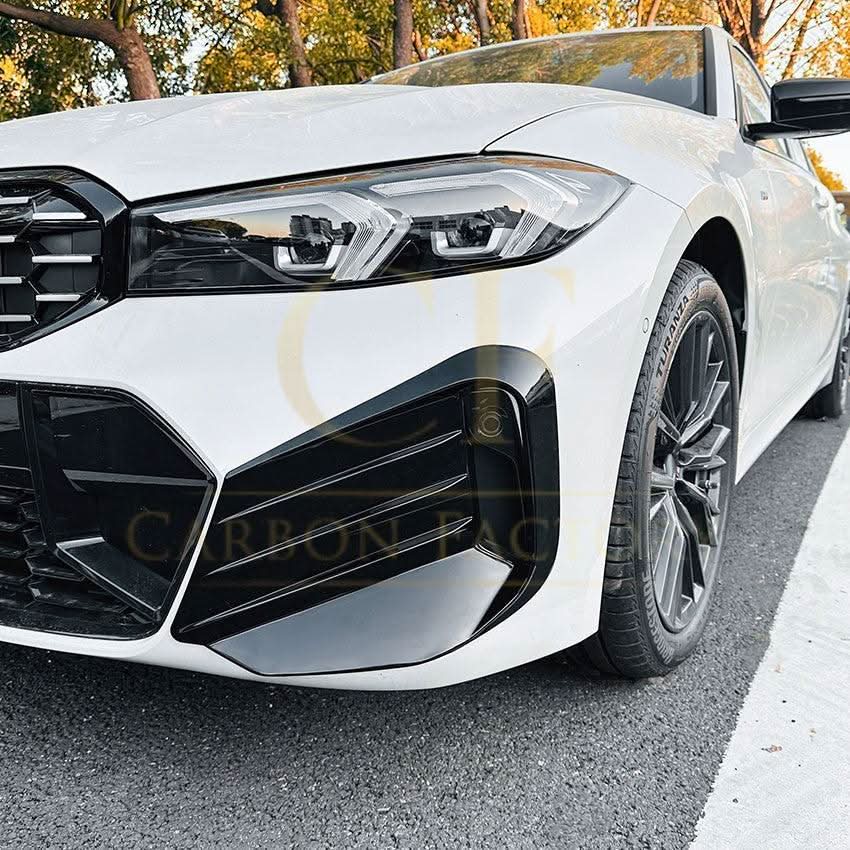 Gloss Black Front Bumper Inserts for BMW 3 Series G20 G21 LCI 23-25 - Carbon Factory