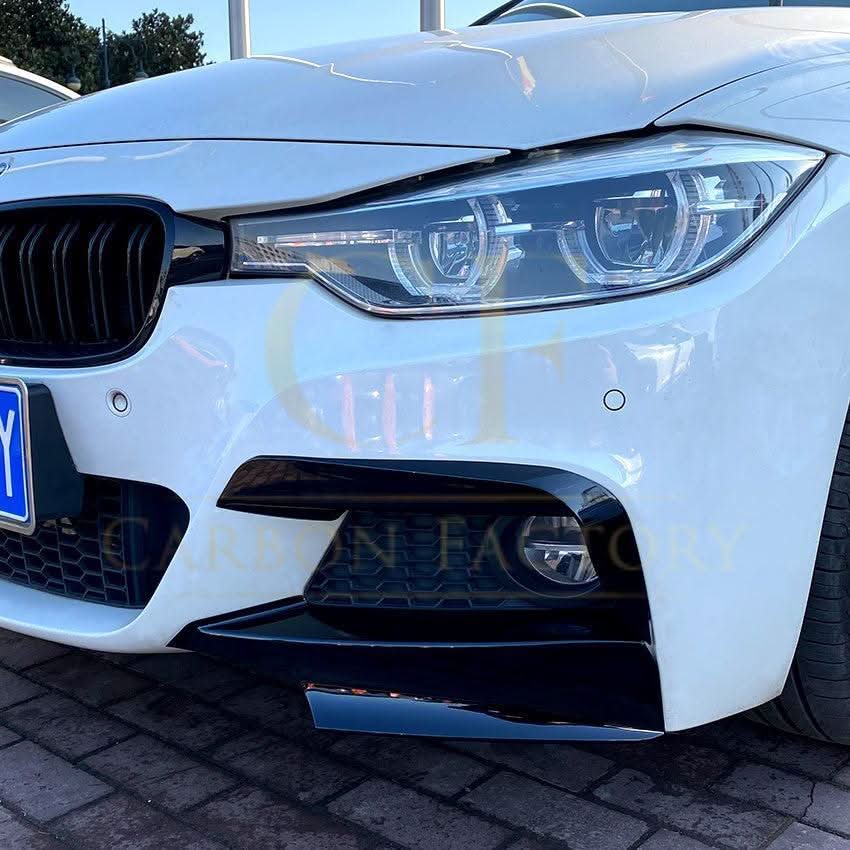 Gloss Black Front Bumper Trims for BMW F30 F31 3 Series 12-19 - Carbon Factory