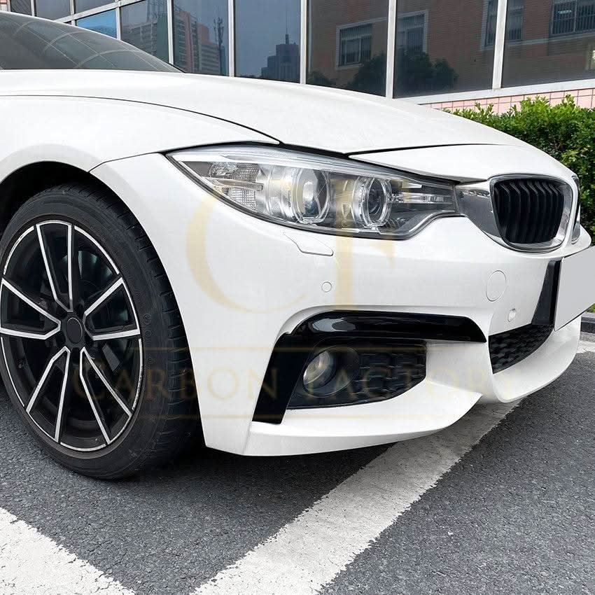 Gloss Black Front Bumper Trims for BMW F32 F33 F36 4 Series 14-20 - Carbon Factory