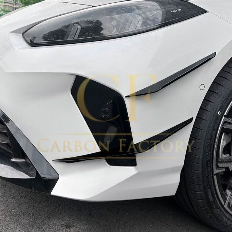 Gloss Black Front Canards B for BMW F70 1 Series 25-Present - Carbon Factory
