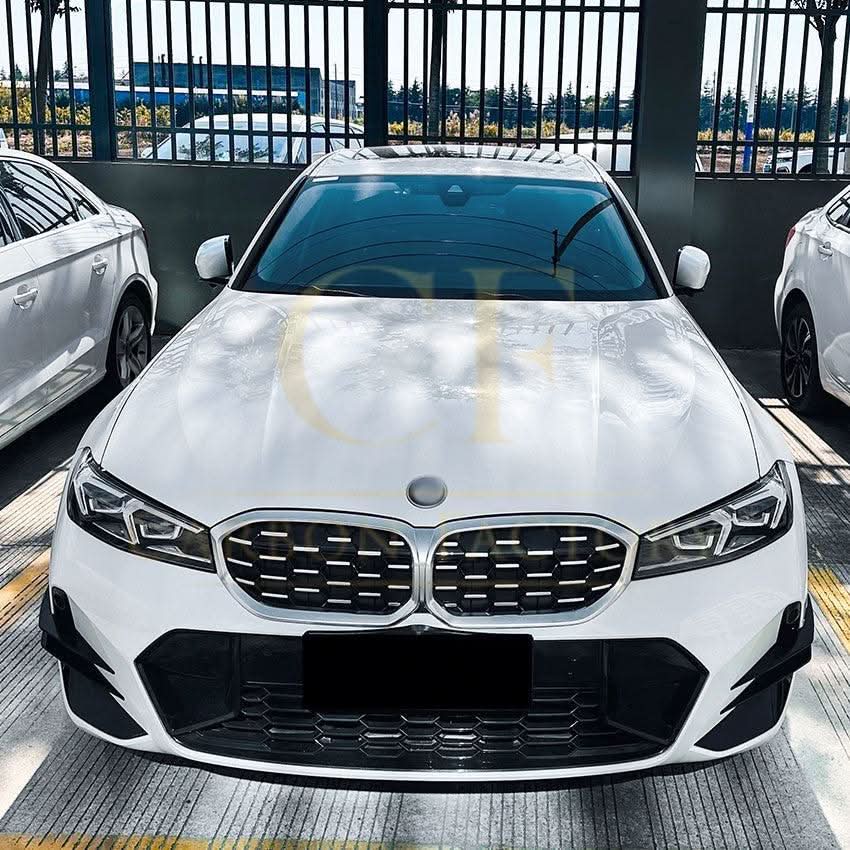 Gloss Black Front Canards for BMW 3 Series G20 G21 LCI 23-25 - Carbon Factory