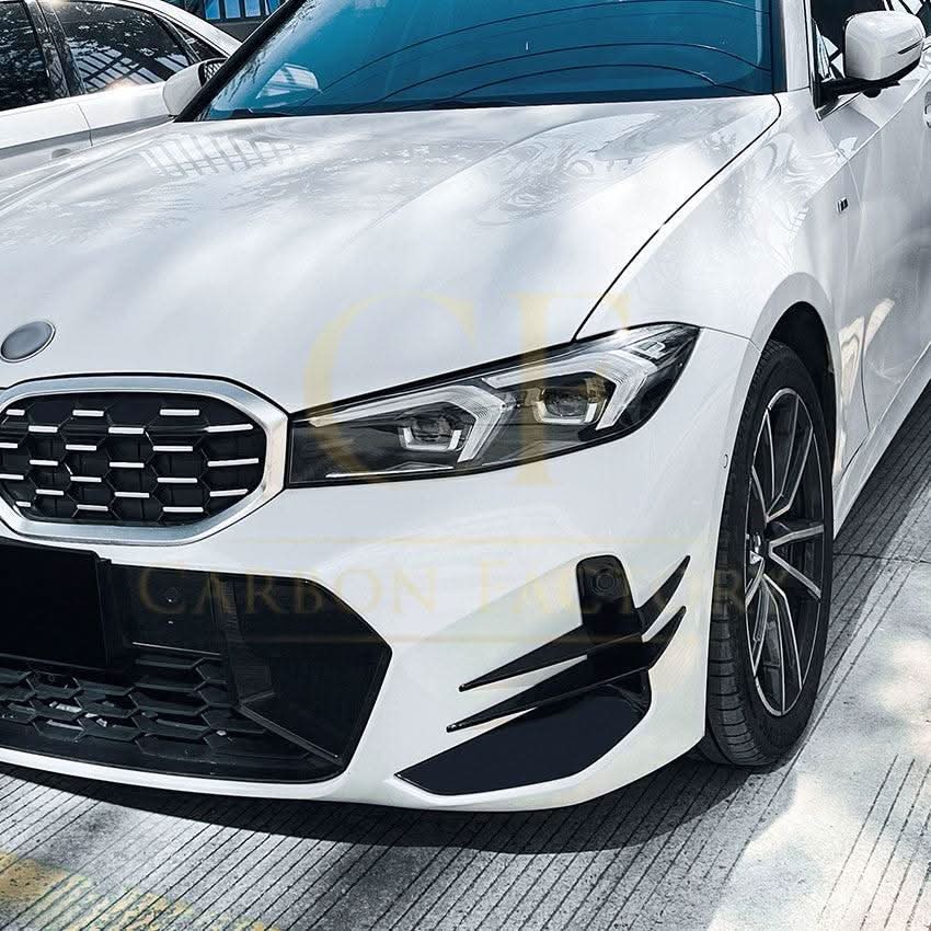 Gloss Black Front Canards for BMW 3 Series G20 G21 LCI 23-25 - Carbon Factory